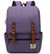 VARLIVOO Casual Hombre Mochila Mochila 14 Portátil Mujeres Mochila Trabajo Escuela Viajar Estudiante Universitaria Anti-Robo Multiusos Mochila Impermeable Polyester Violeta
