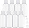 8 Pièces 100ml Flacons Vide de Voyage, Bouteilles Voyage en Plastique vides avec 3 Petits entonnoirs, Vides Petit Flacon Transparent pour cosmétiques, Lotion, shampoing etc