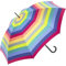 Benetton Stockschirm Long Automatik Multistripe - Lime Punch