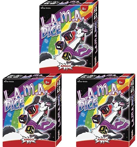 Amigo 02103 LAMA Dice 2103, 3er Pack