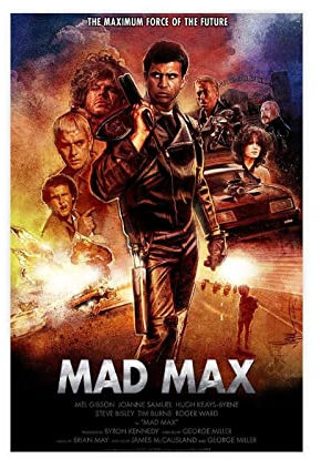 FISH DRAGATE Mad Max Filmposter 9 Leinwand-Poster, Wandkunst, Dekoration, Bild für Wohnzimmer, Schlafzimmer, Dekoration, Rahmen-Stil, 30 x 45 cm