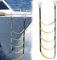 Escalera deBarco de 5 Escalones Escalera de Cuerda Marina, Escalera de Barco Escalera de Cuerda de Barco Plegable para Barco Escalera de Cuerda de Barco Desmontable para Kayak de Barco Inflable