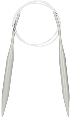 Coopay 10mm & 2mm Circular Knitting Needles, 80cm & 40cm, Lightweight Aluminum, White