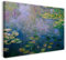 Leinwandbild (40x30cm) Claude Monet: Seerosen, Leinwand auf Keilrahmen gespannt und fertig zum Aufhängen, hochwertiger Kunstdruck aus deutscher Produktion