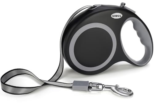 Laisse rétractable pour Chien, 8 m, pour Chiens de Petite et Grande Taille pesant jusqu'à 50 kg, Design Robuste avec poignée antidérapante, système de freinage Rapide à Une Main.