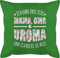 Kissen 50x50 - Mama - Ich Habe DREI Titel - Uroma - Urgroßmutter Geschenk - 50 x 50 cm - Grün - Geschenke für uromas Beste Mutter oma männerkissen urgroßeltern mütter mom omis schmusekissen
