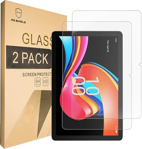 Mr.Shield Schutzfolie Kompatibel mit TCL Tab 10L Gen2 [2nd Gen] 10.1 Inch [2 Stück] Schutzglas Schutzglasfolie 9H Härte, HD Klare Displayschutzfolie