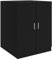 Gecheer Mobile per Lavatrice Moderno, Armadio in Truciolato Nero, 71x71,5x91,5 cm, con Ante