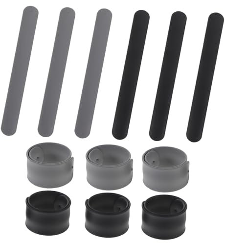 CHILDWEET Geschenkpapierrollenhalter Zum Ordnen Von Geschenkpapierklammern Aufbewahrung Minimalistisches Design Silikon-metallstreifen 12 Stück Geschenkpapier-schlagbänder Für Die Feiertage