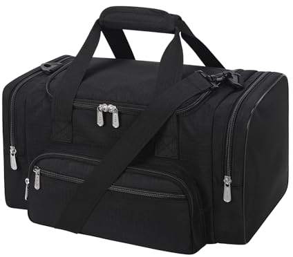 ZZY Sporttasche klein, 25L Gym Tasche, Fitness Tasche Trainingstasche für Weekender Reisetasche (Schwarz)