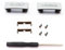 Studio 3 Hinge - Replacement Parts Head Connector Metal Repair Parts for Beats Studio3 Wireless (A1914) Headphones(Silver)