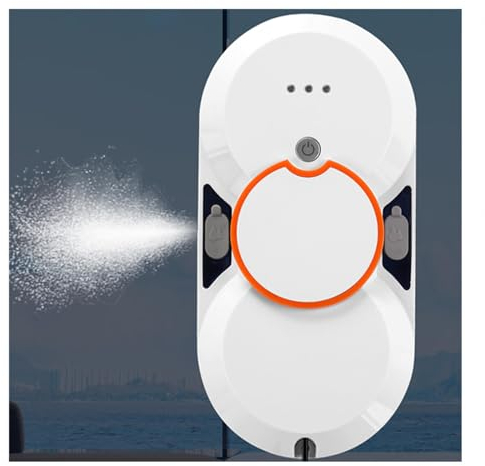 HAZARA Limpiador Ventanas Magnetico Chorros De Agua Duales AutomáTicos, 3 Rutas De Limpieza. Aparato Limpiar Cristales Control Remoto Limpiacristales Robot Apto para Baldosas CeráMicas