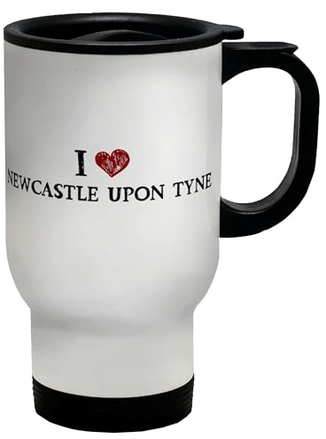 Shopagift I Love Newcastle Upon Tyne Travel Mug Tyneside Goerdie North East Stainless Steel 14oz Cup