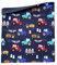 Wollhuhn Kinder Long Loop MAXI Halswärmer/Schlupf-Schal Extra Lang Jungen/Mädchen Viele Motive 20240201 (Baumwolljersey, Trecker Dunkelblau/Bunt)