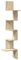 vidaXL Wand-Eckregal Sonoma-Eiche 32x32x127,5 cm Holzwerkstoff, Wandregal, Wandablage, Wandeckregal, Eckregal, Hängeregal, Schweberegal, Regal