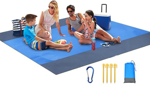 Beach Blanket Waterproof Picnic Blanket Extra Large Sandproof Beach Mat
