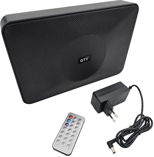 GTY -A4021 - Active speaker with Bluetooth, USB and AUX input, TWS, wall and standard mounting, remote control, 120W peak power, ideal for parties, events, TV and PC, black