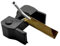 MNUHGYHD N89R for Shure M75 M75ED M75-6S Dual N75 TYPE2 Puntina con Diamante Trasparente Accessori for Giradischi