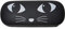 'Custodia per occhiali Black Cat di Sass & Belle 16 x 6,5 x 3 cm