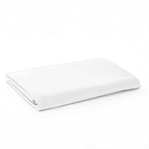 Sonia Moer Super Soft Brushed Microfibre Flat Sheet - Non Iron Breathable Hypoallergenic Top Sheet - Super King/White