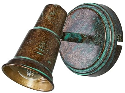 Lindby Strahler Arielle (Retro, Vintage Antik) in Bronze aus Metall (1 flammig E14) - Deckenlampe Deckenleuchte Lampe Spot Wohnzimmerleuchte