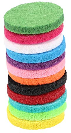 Artibetter 12 stücke ersatzmine Pads fühlte Pads für aromatherapie ätherisches öl diffusor Halskette diffusor Armband Auto Vent Clip