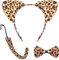 Ohren Stirnband Set Ohren Schwanz Fliege Tier Kleid Set Kostüm Party Dekoration Zubehör