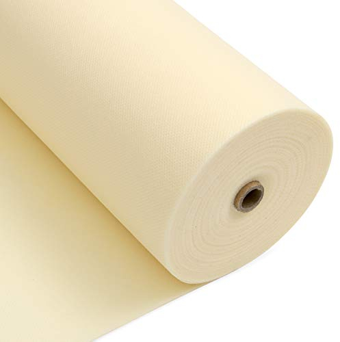 Longing Home Tischdeckenrolle, 1.18 × 25M, Beige, Einweg Vlies Stoffähnlich Tischdecke Rolle, Meterware Tischtuchrolle, Geeignet Für Geburtstag, Party, Deko