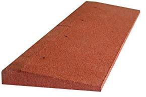 Gummirampe 45 mm Höhe Schwellenrampe Bordsteinrampe Überfahrrampe Auffahrampe (Rotbraun)