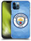 Head Case Designs Offizielle Zugelassen Manchester City Man City FC Blau vollfarbige Abzeichen Geometrisch Harte Rueckseiten Handyhülle Hülle Huelle kompatibel mit Apple iPhone 12 / iPhone 12 Pro