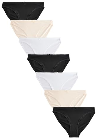 NEXT Damen Slips mit hohem Bein aus Baumwolle, 7er-Pack