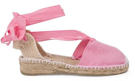 Pisamonas Espadrilles pour Femme Et Enfant en Couleur Unie Size 41 Color Rose