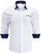 HISDERN Mens Formal Dress Shirts Classic White Long Sleeve Casual Button Down Collar Shirt Regular Fit XL