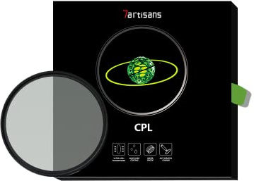 7artisans Zirkular-Polarisationsfilter, ultradünn, mehrschichtige Beschichtungen, CPL für Kameralinse (72 mm)