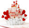 CUTPOPUP Castle - Liebesschloss-Grußkarten, romantische Liebeskarten für sie, Geburtstag, Jubiläumskarte DE