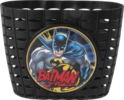 DC Comics aufbewahrungskorb Fahrräder für Kinder Batman, Schwarz Gelb Superhelden Herren Fledermaus Einheitsgröße