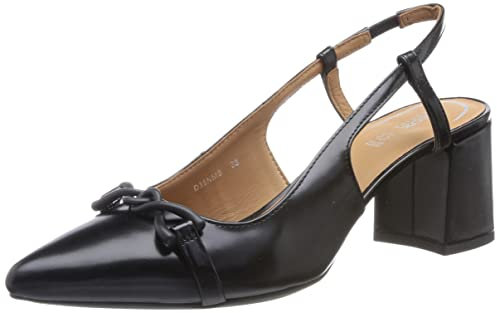 Geox D BIGLIANA Pump, Black, 39 EU
