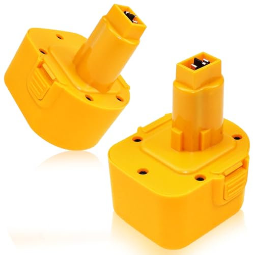Confezione da 2 batterie di ricambio Ni-MH da 12 V 3,6 Ah compatibili con batteria Dewalt 12 V DW9071 DW9072 DC9071 DE9037 DE9071 DE9072 DE9074 DE9075 152250-27 397745-01 Utensili elettrici senza fili