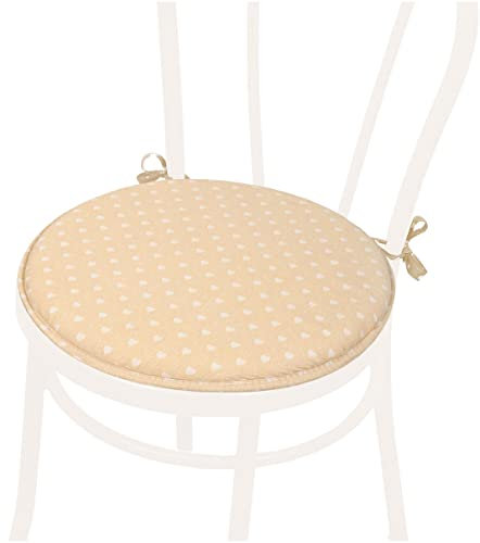 Dalia Stuhlkissen, Sitzkissen, rund, modern, waschbar, Herzen, Kissen, Modell Diaia DIS_56M