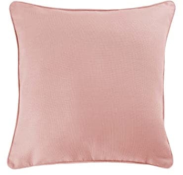 Douceur d'Intérieur, Federa per cuscino (40 x 40 cm) Panama Rosa Polvere, Cotone