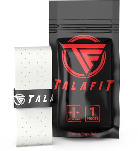 TALAFIT OverGrips Padel Ultra ADHERENTES - Grip Padel Modelo Pro - Empuñadura Pala Padel - Overgrip Pádel Perforados - - Grip Tenis - Accesorios Padel - Máximo Agarre… (1 Grip)