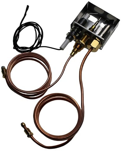 Viefow Fuoco Pits FAI DA TE Sicurezza Pilota Bruciatore Assemblaggio per Camini A Gas Propano Accensione Kit M8x1 Termoaccoppiatore
