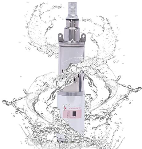 Deep Well Pump Submersible 12V 180W DC Stainless Steel Deep Well Screw Pump Solar Water Pump for Industrial Household and Agriculture