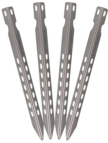 Generic Campingzeltheringe, Zeltheringe, winddicht, Titan-Zeltheringe, Zeltheringe, Baldachin-Heringe, 46 Stück, 16,3 cm, Campingzeltheringe, ultraleicht, winddicht, Titan-Zeltheringe, Outdoor-Camping