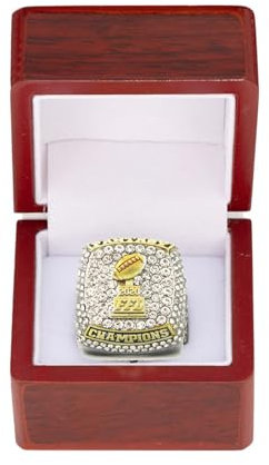 HYKJSHED 2020 Fantasy Football Ring Meisterschaftsring Meisterschaftstrophäe Geschenkbox Ring Displaybox(8)