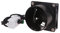 DAYnagh Petite Ventilateur d'extraction d'air avec Φ80mm tuyau d'evacuation flexible en aluminium, extracteur d'Air de ventilation avec contrôleur de Vitesse USB (sans tuyau)