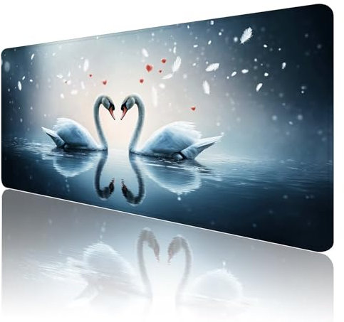 Tapis de Souris Vert Tapis de Souris Gamer XXL 1200x600x3mm ImperméAble Et AntidéRapant Mousepad Bords Cousus Une éTendu SousMains Tapis Souris Blanc pour Gamer, Pc et DéCoration de Bureau D9