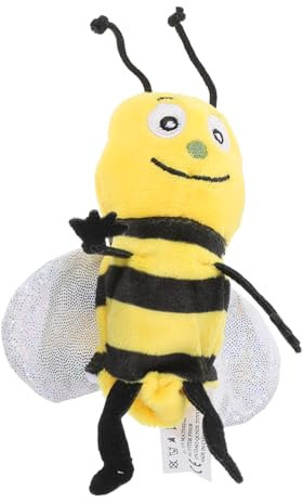 VICASKY Schmetterlings-tierhandpuppe Bienenpuppe Zum Lernen Weiche Handpuppe Für Handpuppe Für Das Klassenzimmer Stofftier Pädagogische Bienenpuppe Fingerpuppen Pp Baumwolle