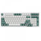 QPSJXN FL980 98 Key Teclado mecánico Seis Teclas y Oficina en Caliente(Water Green)