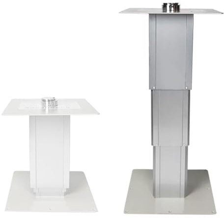 CHBMZ Adjustable RV Table Pedestal Stand Leg with Gas Lift, 12.2 To 28 Height Adjustable, for RVs, Boats, Campers, Home(Silver)